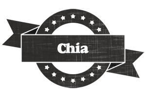 Chia grunge logo