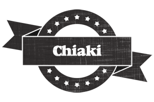 Chiaki grunge logo