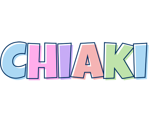 Chiaki pastel logo