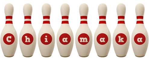 Chiamaka bowling-pin logo