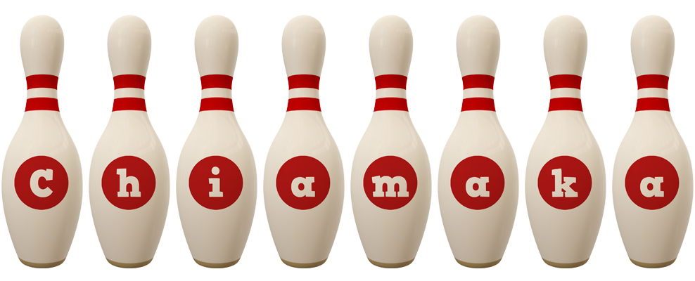 Chiamaka bowling-pin logo