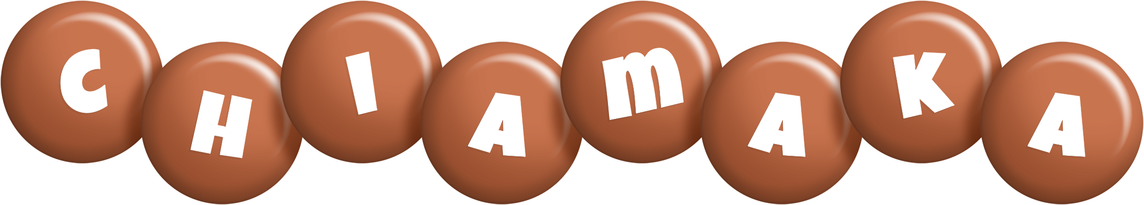 Chiamaka candy-brown logo