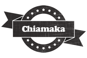 Chiamaka grunge logo