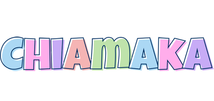Chiamaka pastel logo