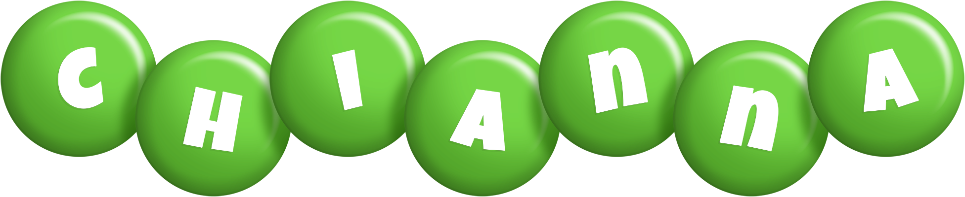 Chianna candy-green logo