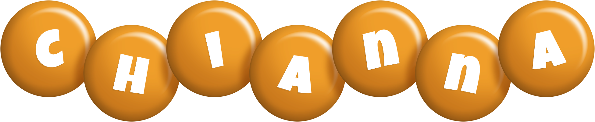 Chianna candy-orange logo