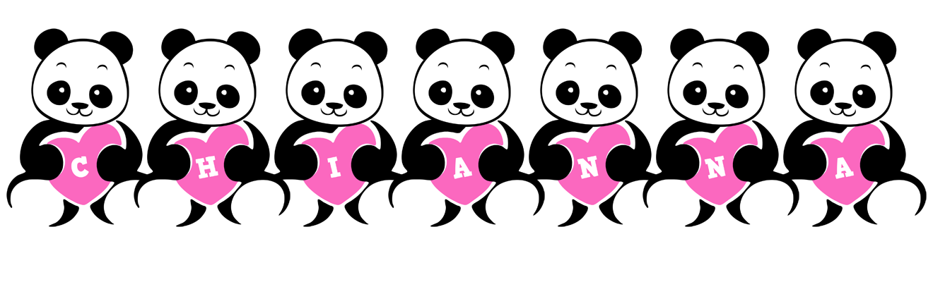 Chianna love-panda logo