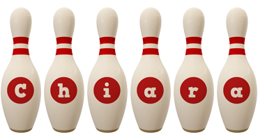Chiara bowling-pin logo