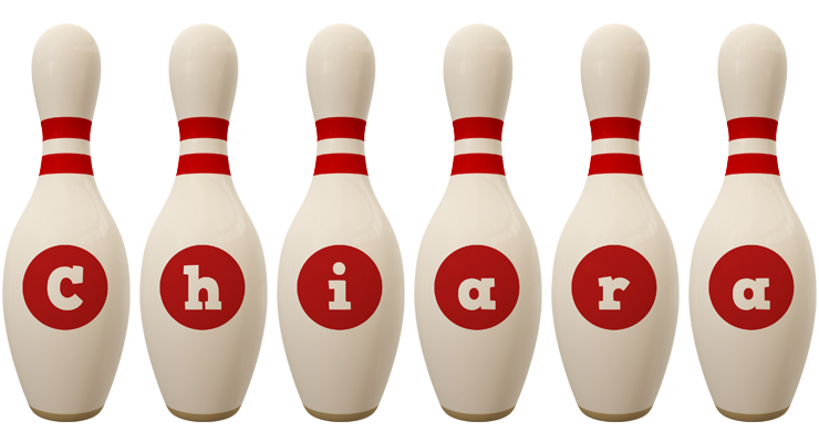 Chiara bowling-pin logo
