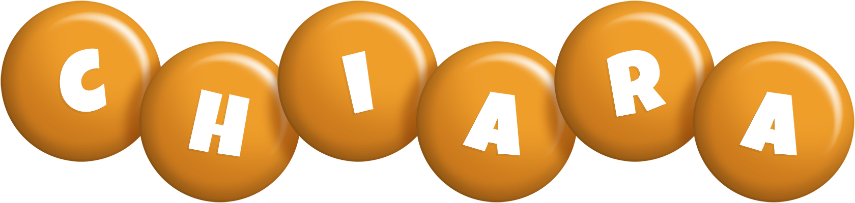 Chiara candy-orange logo