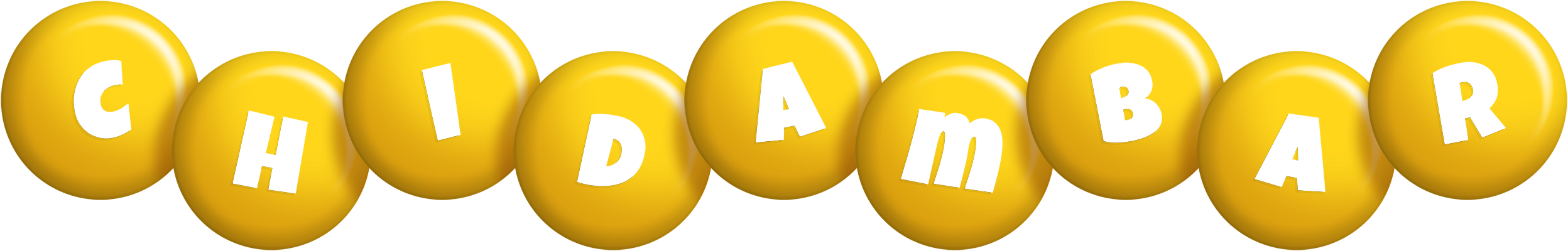 Chidambar candy-yellow logo