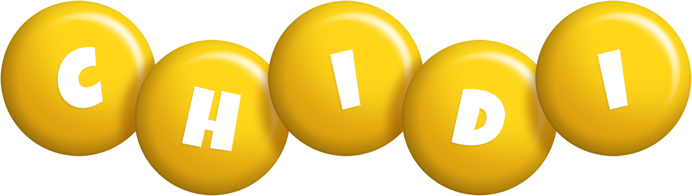 Chidi candy-yellow logo