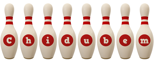 Chidubem bowling-pin logo