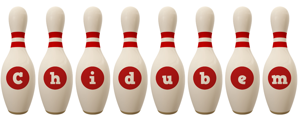 Chidubem bowling-pin logo