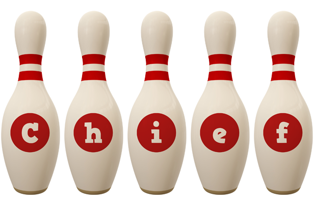 Chief bowling-pin logo