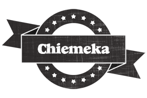 Chiemeka grunge logo