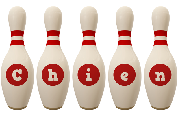 Chien bowling-pin logo