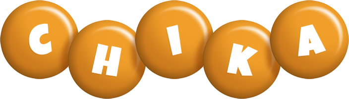Chika candy-orange logo