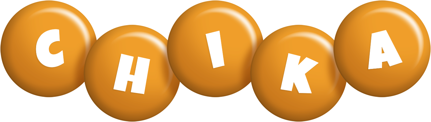 Chika candy-orange logo