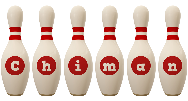 Chiman bowling-pin logo
