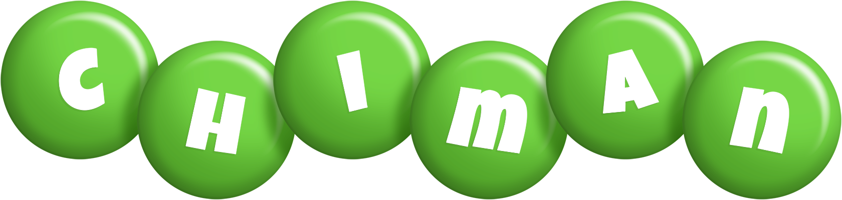 Chiman candy-green logo