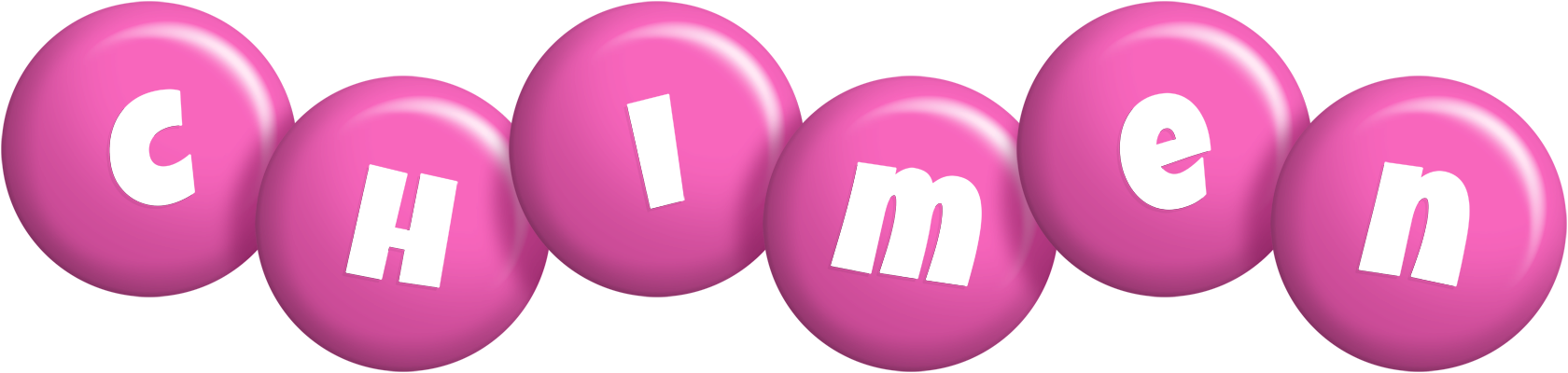 Chimen candy-pink logo