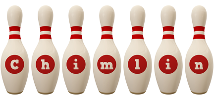 Chimlin bowling-pin logo