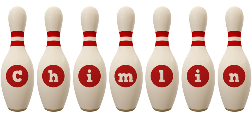 Chimlin bowling-pin logo