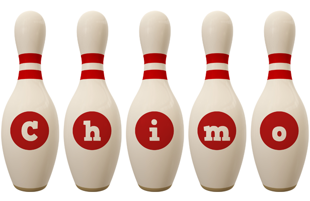 Chimo bowling-pin logo