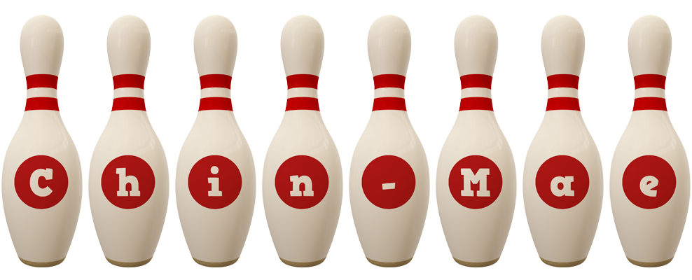 Chin-Mae bowling-pin logo