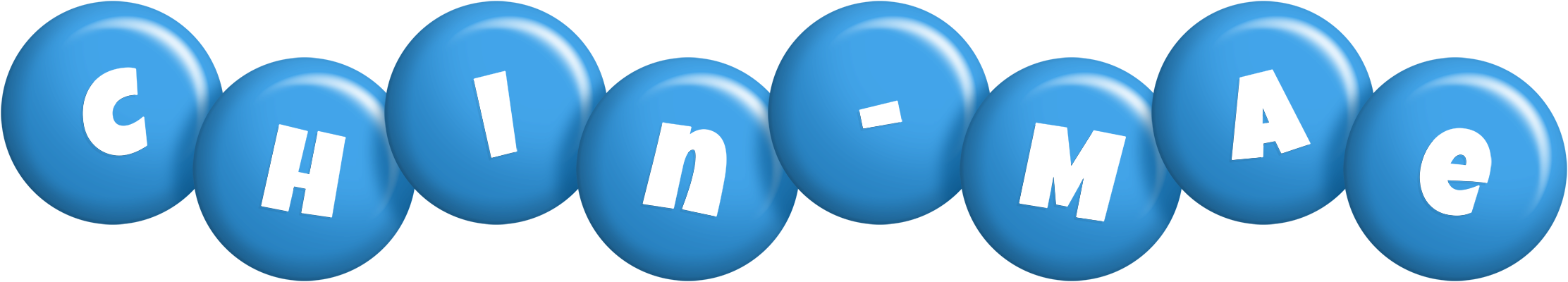 Chin-Mae candy-blue logo