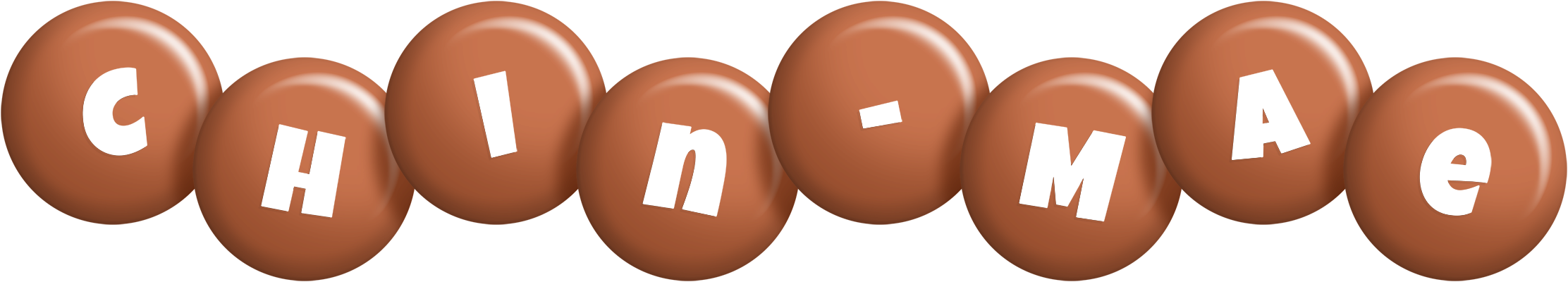 Chin-Mae candy-brown logo