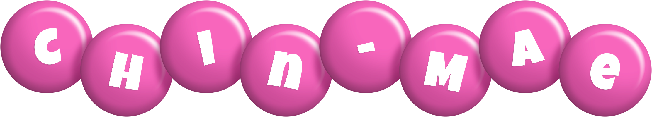 Chin-Mae candy-pink logo