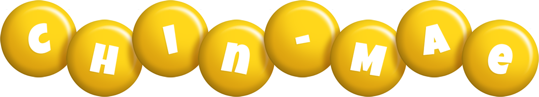 Chin-Mae candy-yellow logo
