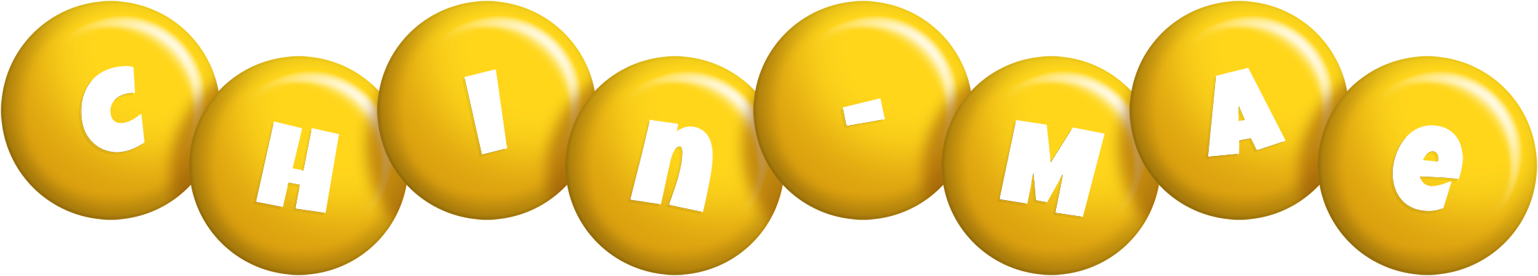 Chin-Mae candy-yellow logo