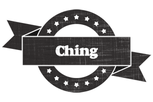 Ching grunge logo