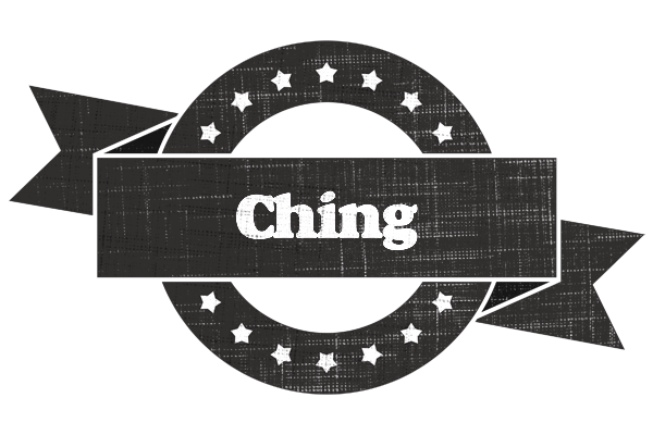 Ching grunge logo