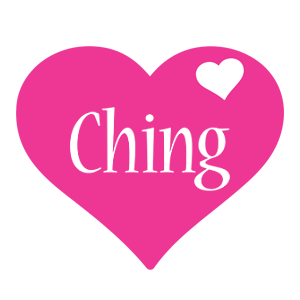Ching love-heart logo