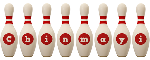 Chinmayi bowling-pin logo