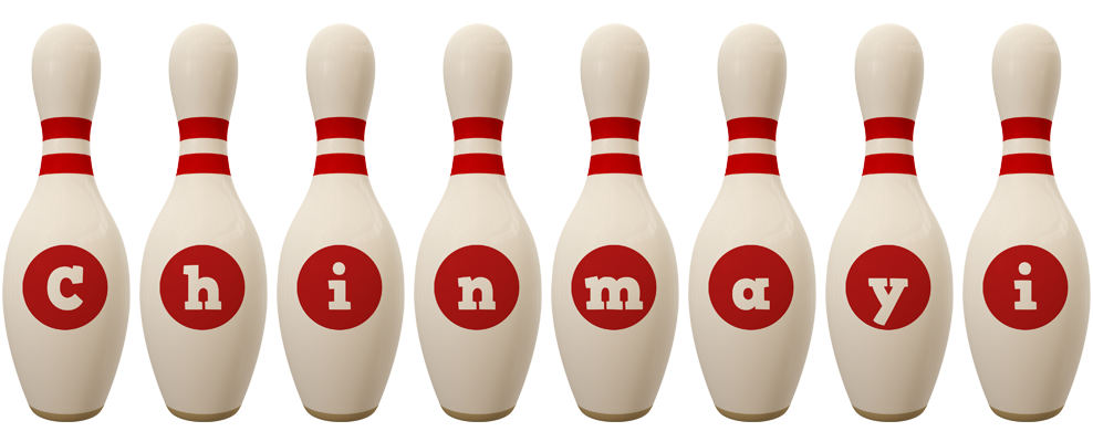 Chinmayi bowling-pin logo