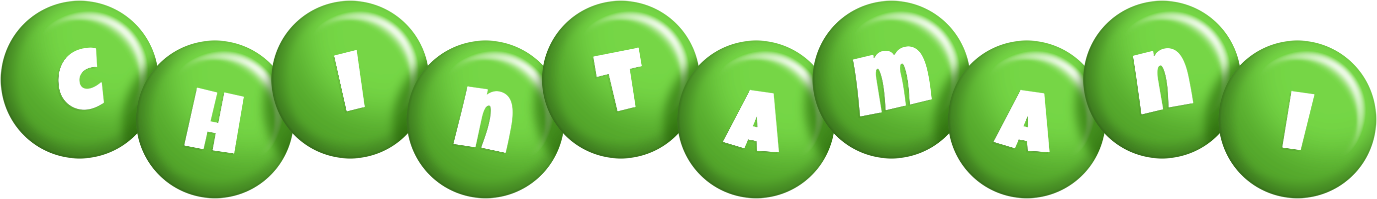 Chintamani candy-green logo