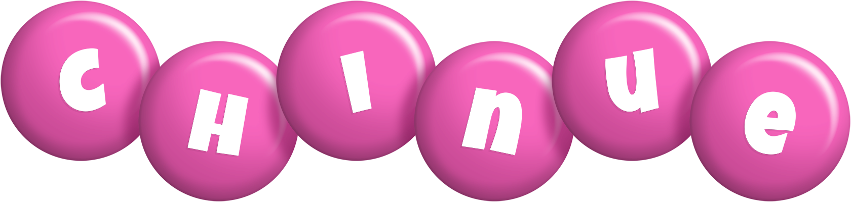 Chinue candy-pink logo