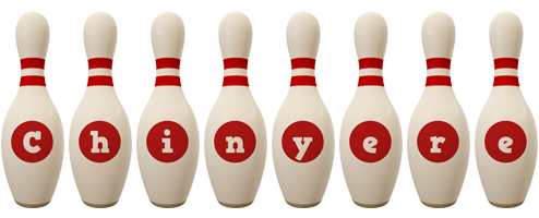 Chinyere bowling-pin logo