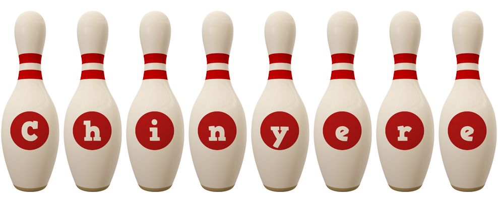 Chinyere bowling-pin logo