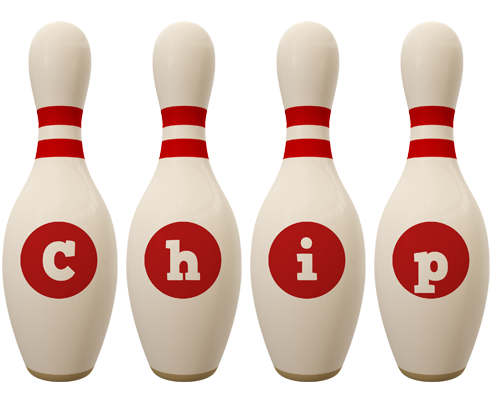 Chip bowling-pin logo