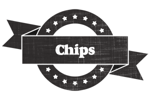Chips grunge logo
