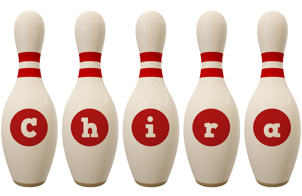 Chira bowling-pin logo