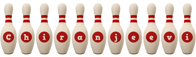 Chiranjeevi bowling-pin logo