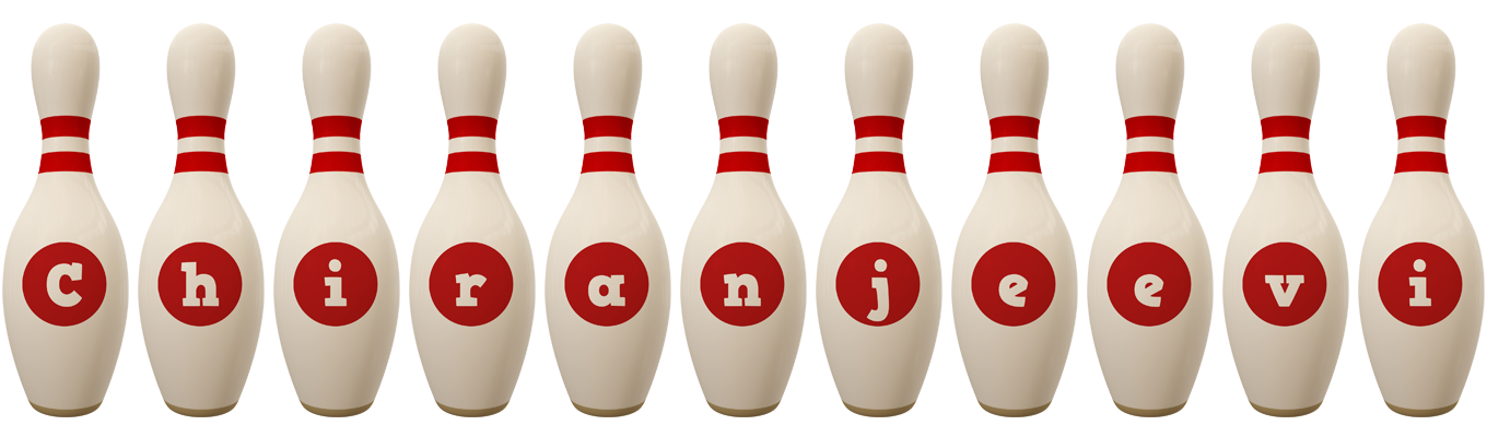 Chiranjeevi bowling-pin logo