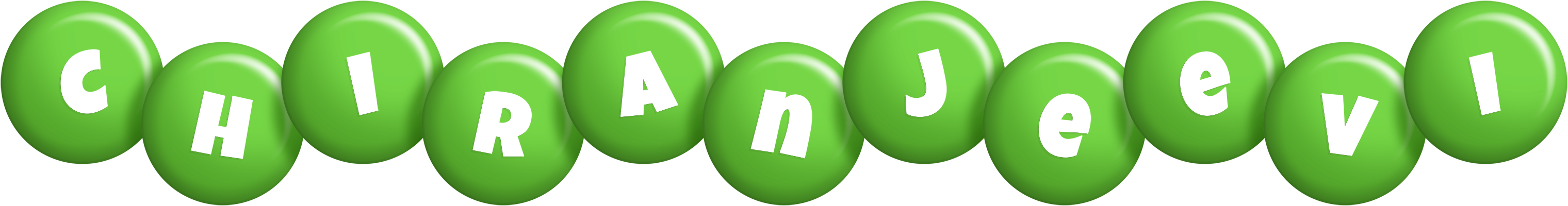 Chiranjeevi candy-green logo